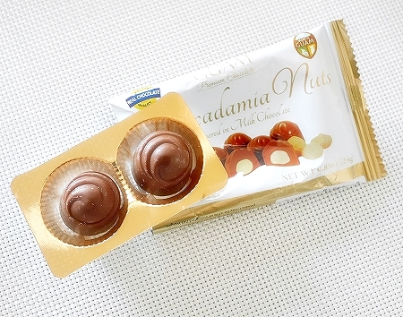 GUAM マカダミアナッツチョコレート ミルクチョコレート グアム MACADAMIA NUTS 24gの口コミ