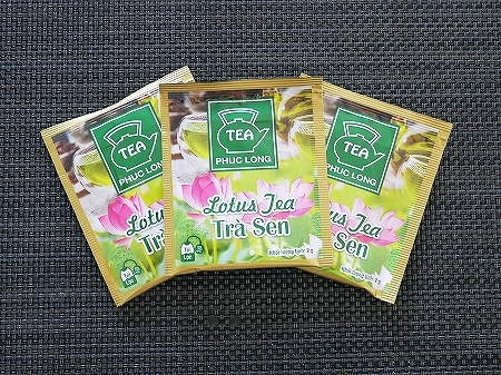フクロン PHUC LONG 蓮花茶 ロータスティー ハス茶 Hoa Sen ティーバッグ 8袋入りの口コミ