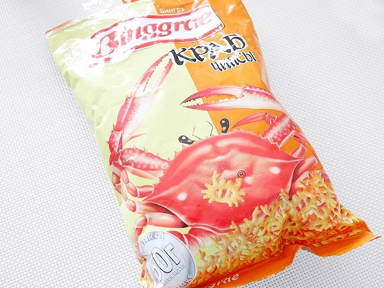 Binggrae　ビングレ　カニスナック　カニ味　50g　Краб Чипсыの口コミ