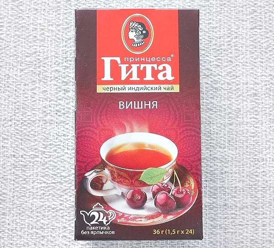プリンセスギータ　インド紅茶　チェリーティー　ティーバッグ　24個入り　Гита　ВИШНЯの口コミ