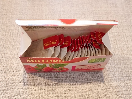 ミルフォード　スイートラズベリーフルーツティー　ティーバッグ　20個入り　MILFORD　SWEET RASPBERRYの口コミ