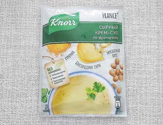 クノール　フランス　チーズクリームスープ　3人分　Knorr　FRANCE　СЫРНЫЙ КРЕМ-СУПの口コミ