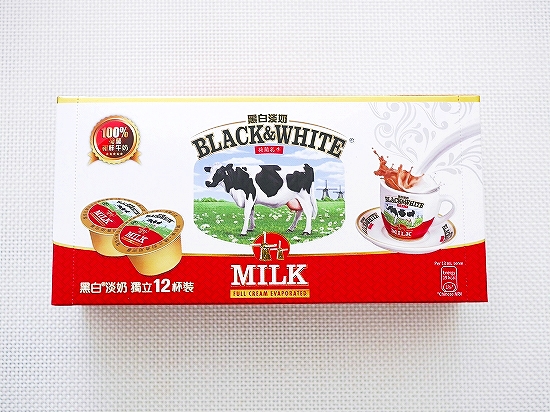 黒白淡奶BLACK&WHITE　ブラック＆ホワイト　エバミルク　無糖練乳　12カップ入りの口コミ