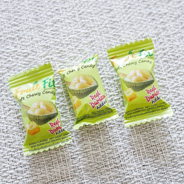 Fruit Fit Soft Chewy Candy フルーツフィット　ソフトチューイーキャンディー　リアルドリアンの口コミ