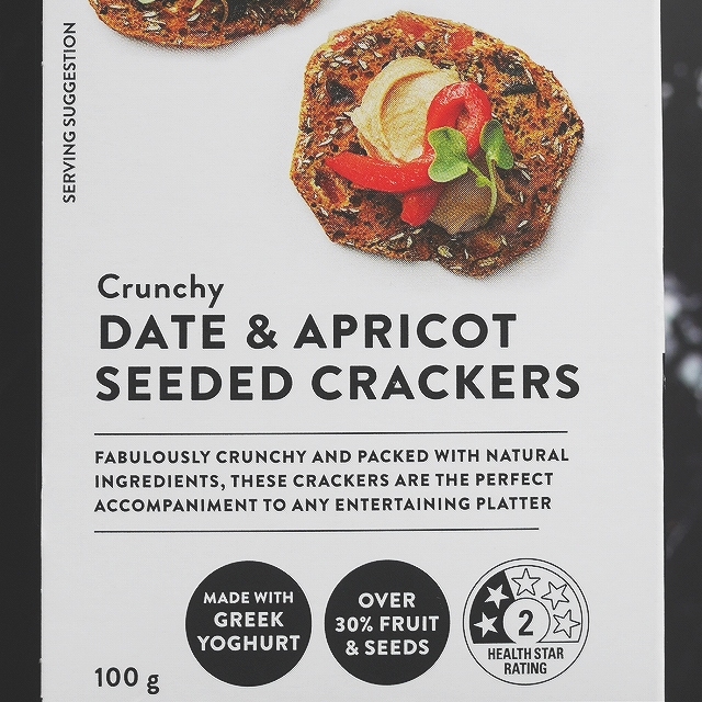 Pams Finest デーツ＆アプリコットシードクラッカー Seeded Crackers 100gの口コミ