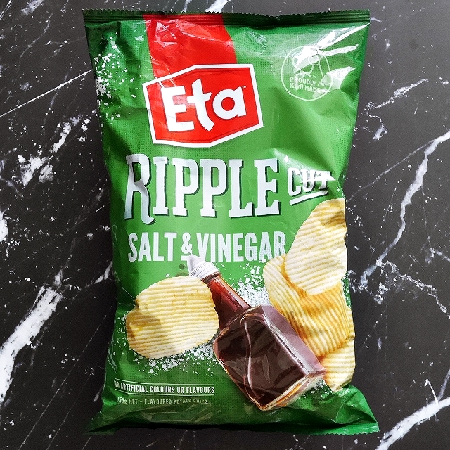 Eta RIPPLE CUT リップルカット　波型ポテトチップス　ソルト＆ビネガー　150gの口コミ