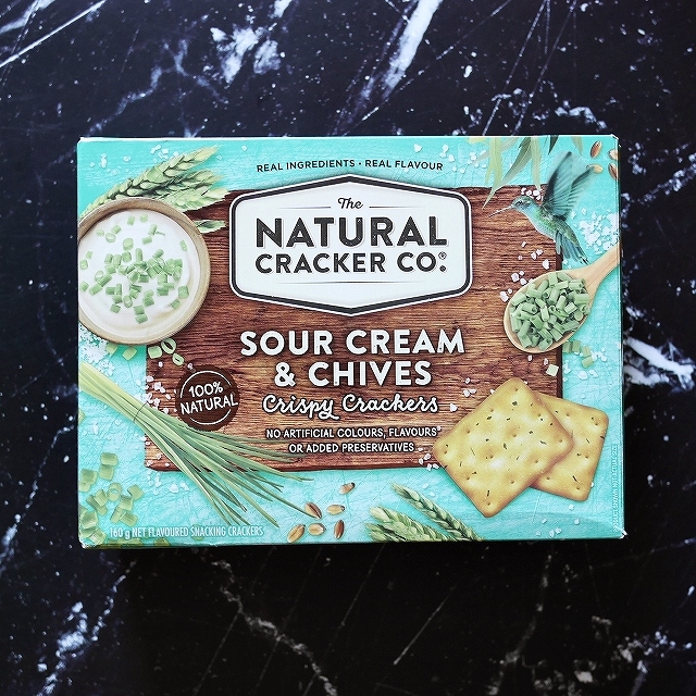 ナチュラルクラッカー　サワークリーム＆チャイブ　NATURAL CRACKER CO. 160gの口コミ