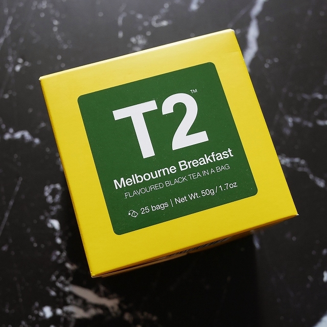 T2　メルボルンブレックファースト　紅茶ティーバッグ　バニラ　25個入り　Melbourne Breakfast　の口コミ