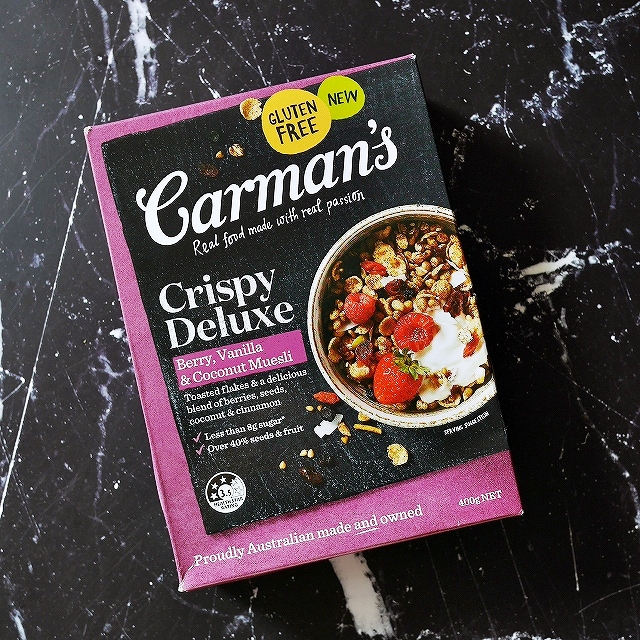 カーマンズ　クリスピーデラックスミューズリー　ベリー　バニラ　Carman's Crispy Deluxe Muesliの口コミ