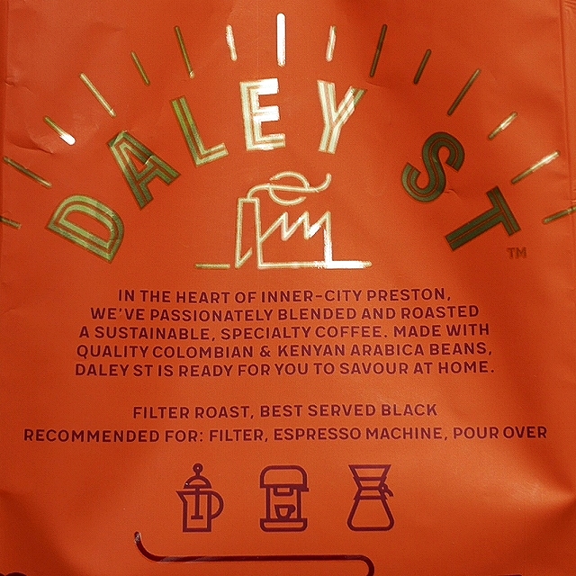 DALEY ST MEDIUM ROAST GROUND　ミディアムロースト　コーヒー豆　粉　200gの口コミ