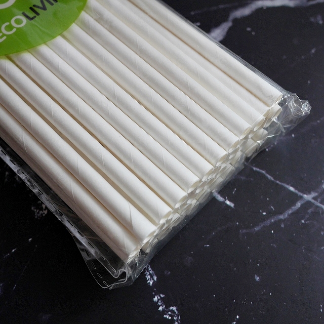 MODO ECO LIVING Disposable Paper Straws 50　使い捨て紙ストローの口コミ