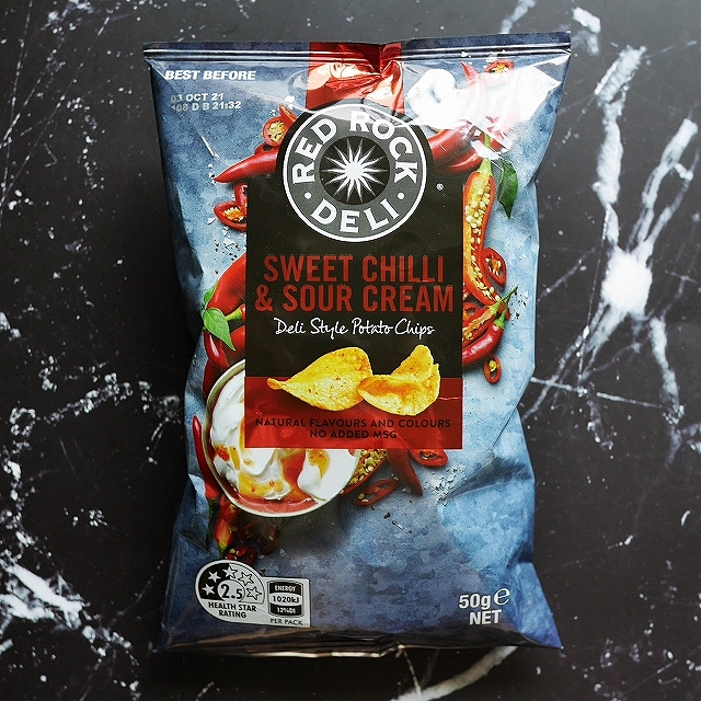 レッドロックデリ　スイートチリ＆サワークリーム　ポテトチップス　RED ROCK DELI SWEET CHILLIの口コミ