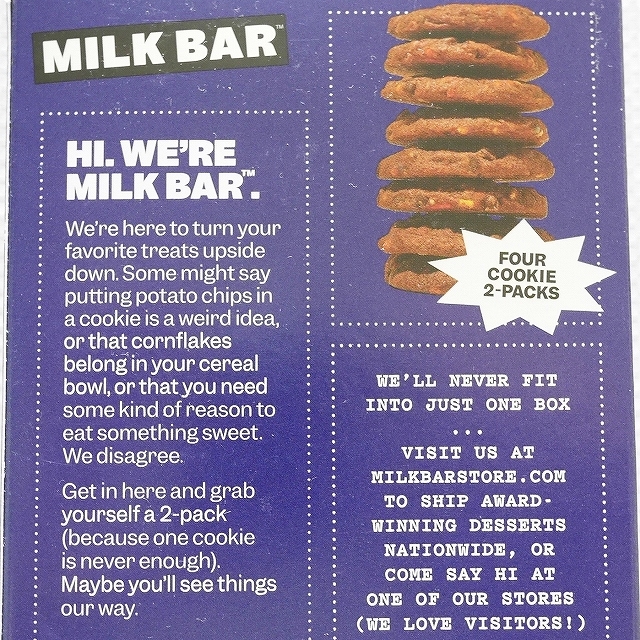 MILK BAR CHOCOLATE CONFETTI COOKIES　ミルクバー　チョコレートコンフェッティクッキーの口コミ