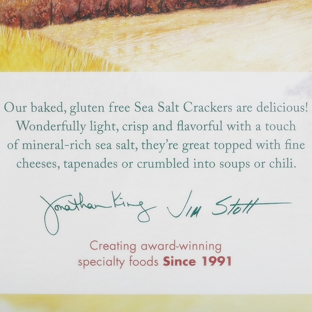 ストーンウォールキッチン　シーソルトクラッカー　STONEWALL KITCHEN Sea Salt CRACKERSの口コミ