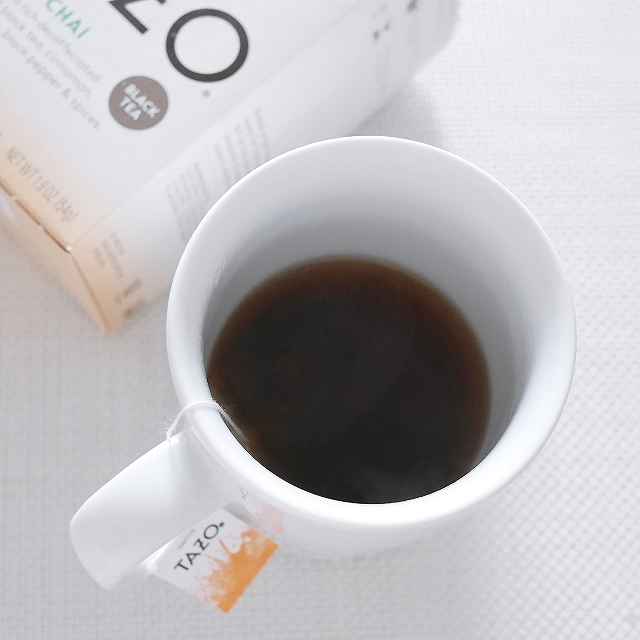 タゾティー　デカフェチャイ　ブラックティー　ティーバッグ　20袋入り　TAZO DECAF CHAIの口コミ