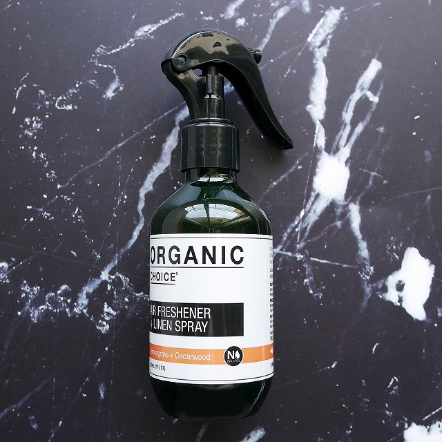 ORGANIC CHOICE　オーガニックチョイス　エアーフレッシュナー＆リネンスプレー　レモングラス＆シダーウッドの口コミ