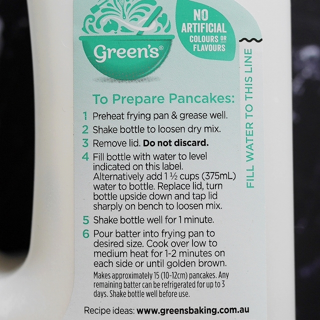グリーンズ　オリジナルパンケーキシェイク　green's Original Pancake Shake 375g の口コミ