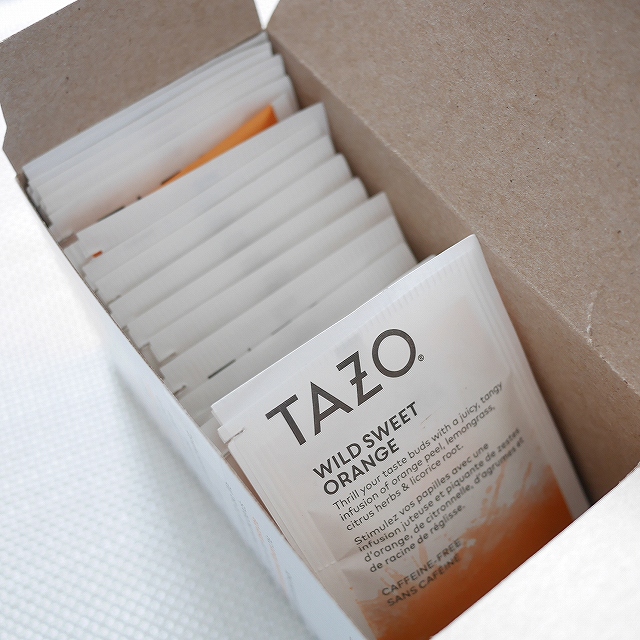 タゾティー　ワイルドスイートオレンジ　ハーブティー　ティーバッグ　20袋　TAZO WILD SWEET ORANGEの口コミ