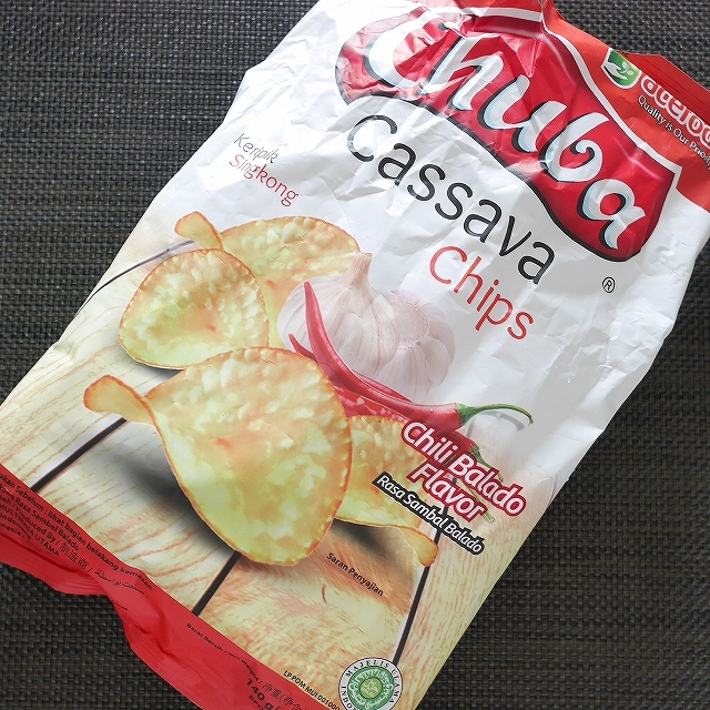 Chuba Cassava Chips Chili Balado Flavor 140g　キャッサバチップス　チリバラドの口コミ