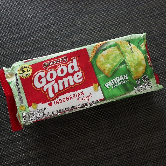 アーノッツ　グッドタイム　パンダンココナッツ　Arnott's Good Time Pandan Coconut 72gの口コミ