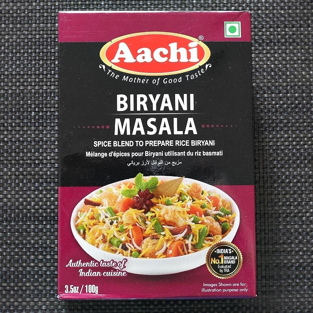 Aachi BIRYANI MASALA 100g　ビリヤニマサラパウダーの口コミ