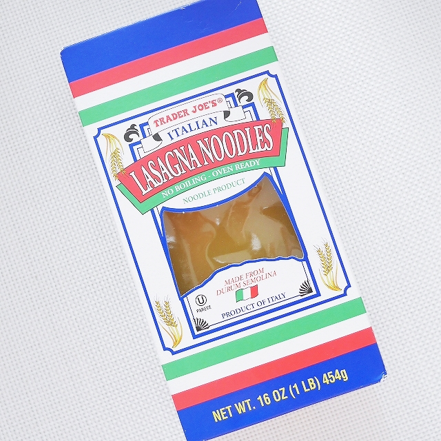 トレーダージョーズ　イタリアンラザニアヌードル　Trader Joe's Italian Lasagna Noodlesの口コミ