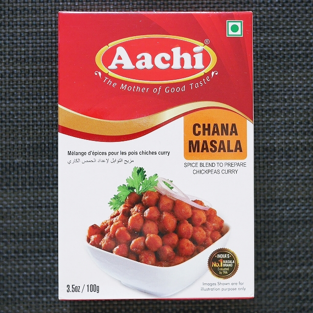 Aachi CHANA MASALA 100g　チャナマサラパウダーの口コミ