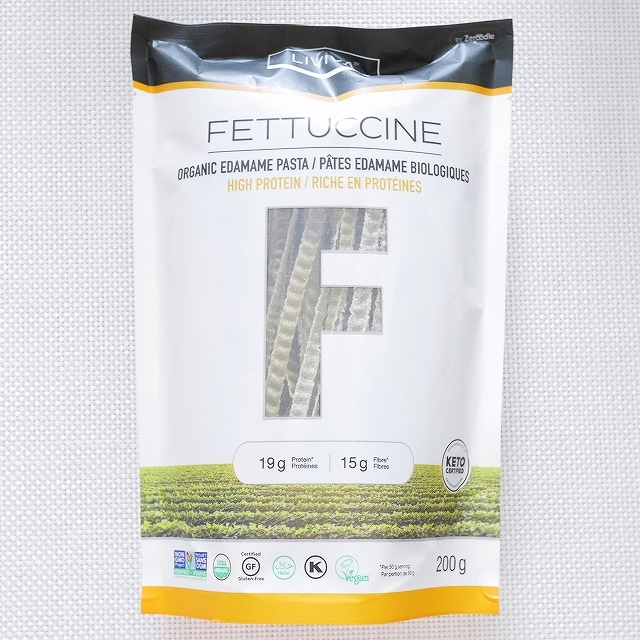 LIVIVA FETTUCCINE EDAMAME PASTA　オーガニックえだ豆パスタ　フェットチーネの口コミ