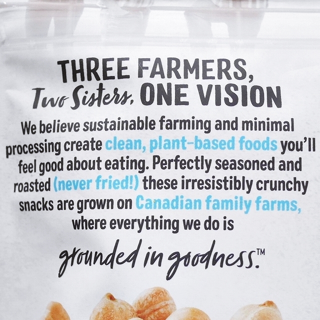 スリーファーマーズ　ローストひよこ豆　シーソルト味　Three Farmers Roasted Chickpeasの口コミ