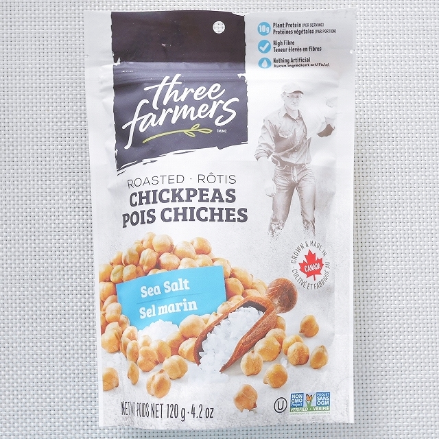 スリーファーマーズ　ローストひよこ豆　シーソルト味　Three Farmers Roasted Chickpeasの口コミ