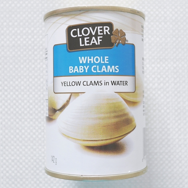 CLOVER LEAF WHOLE BABY CLAMS　クローバーリーフ　ホールベビークラム水煮缶の口コミ
