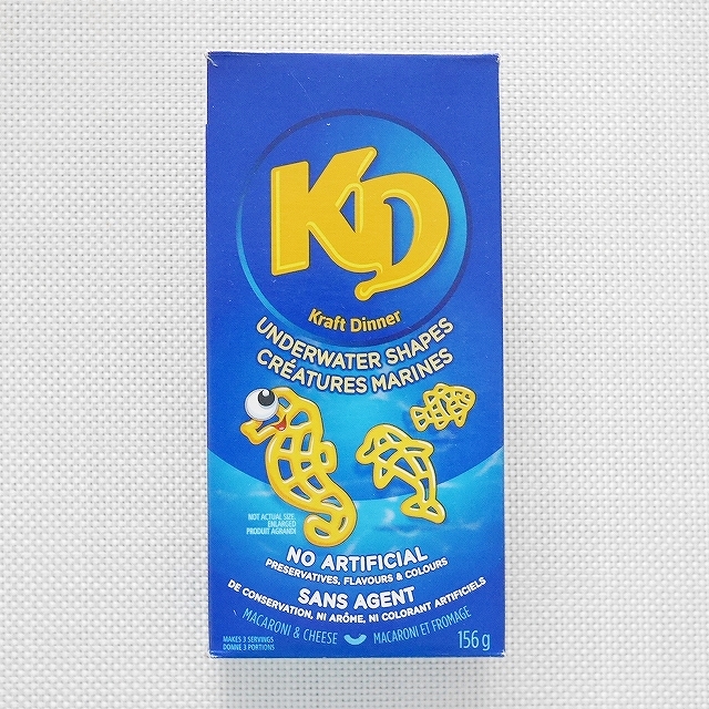 Kraft Dinner Underwater Shapes　クラフトディナー　アンダーウォーター　マカロニ＆チーズの口コミ