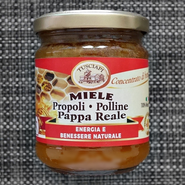 TUSCIAPI MIELE Propoli Polline Pappa reale　プロポリス花粉ローヤルゼリー蜂蜜の口コミ