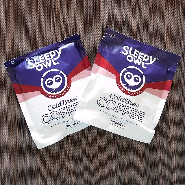 スリーピーオウル　コールドブリューコーヒー　ダークロースト　３袋　SLEEPY OWL Cold Brew COFFEEの口コミ