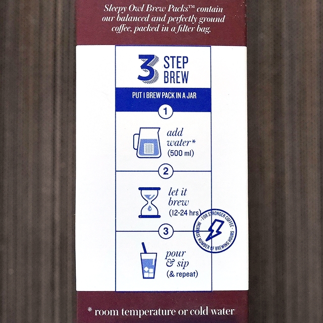 スリーピーオウル　コールドブリューコーヒー　ダークロースト　３袋　SLEEPY OWL Cold Brew COFFEEの口コミ