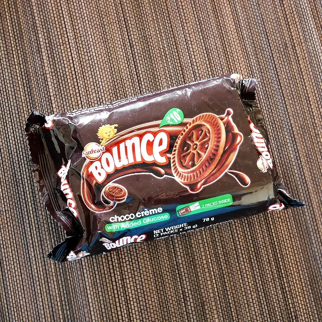 Sunfeast Bounce Biscuits　サンフィースト　バウンス　チョコクリームビスケット　78gの口コミ