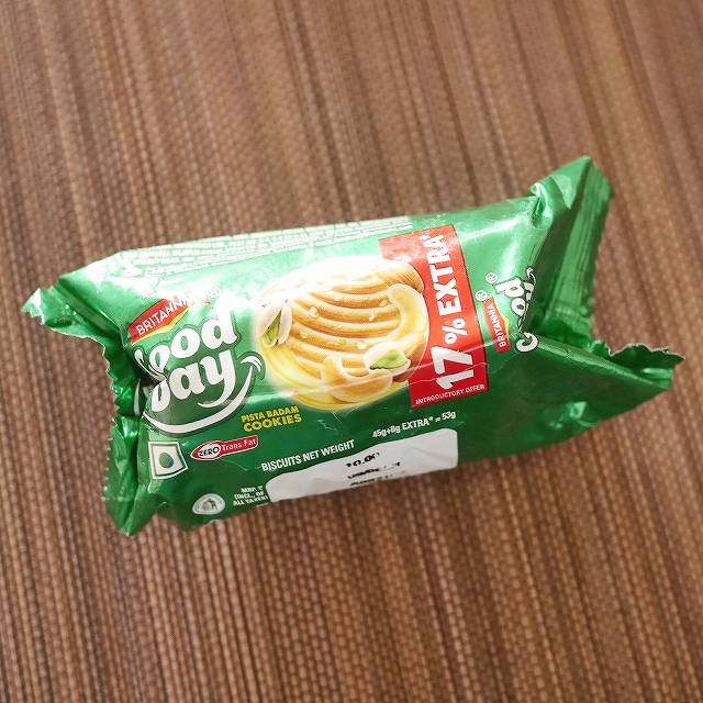 BRITANNIA Good Day PISTA BADAM　ブリタニア　グッディ　ピスタチオ＆アーモンドクッキーの口コミ
