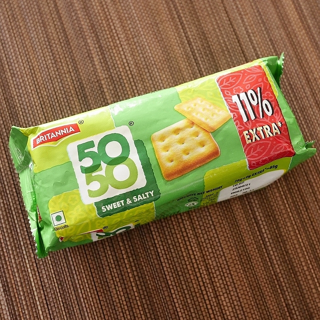 BRITANNIA 50 50 SWEET & SALTY　ブリタニア　5050　ビスケット　85gの口コミ
