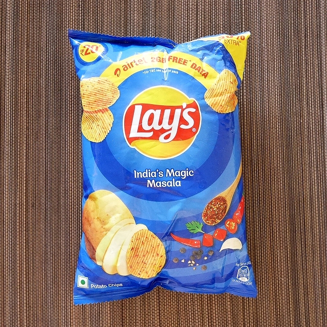 Lay's India's Magic Masala　レイズ　ポテトチップス　インディアズマジックマサラ味　52gの口コミ
