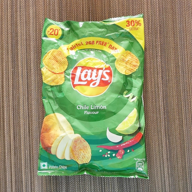 Lay's Chile Limón　レイズ　ポテトチップス　チリライム　52gの口コミ