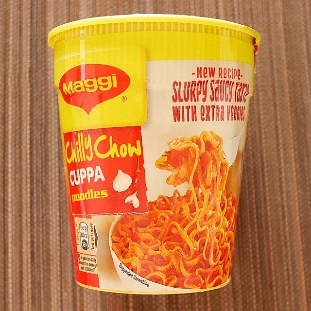 Maggi Chilly Chow CUPPA noodles　マギー　チリーチャウカッパヌードル　エクストラベジタブルの口コミ