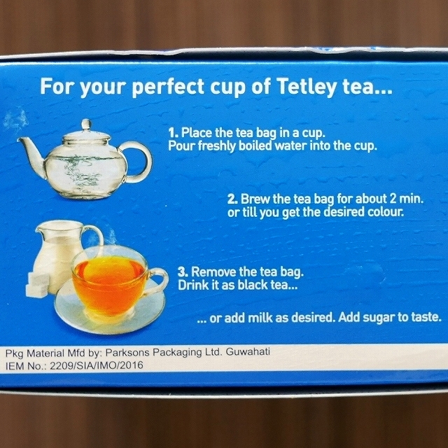テトリー　オリジナル　紅茶　ティーバッグ100袋　Tetley Origialの口コミ