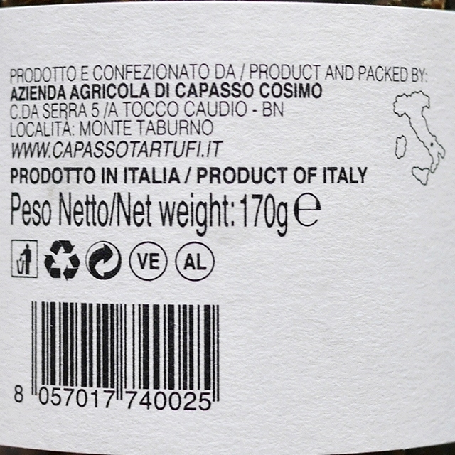 CAPASSO TARTUFI SALSA TARTUFATA　黒トリュフソース　170gの口コミ