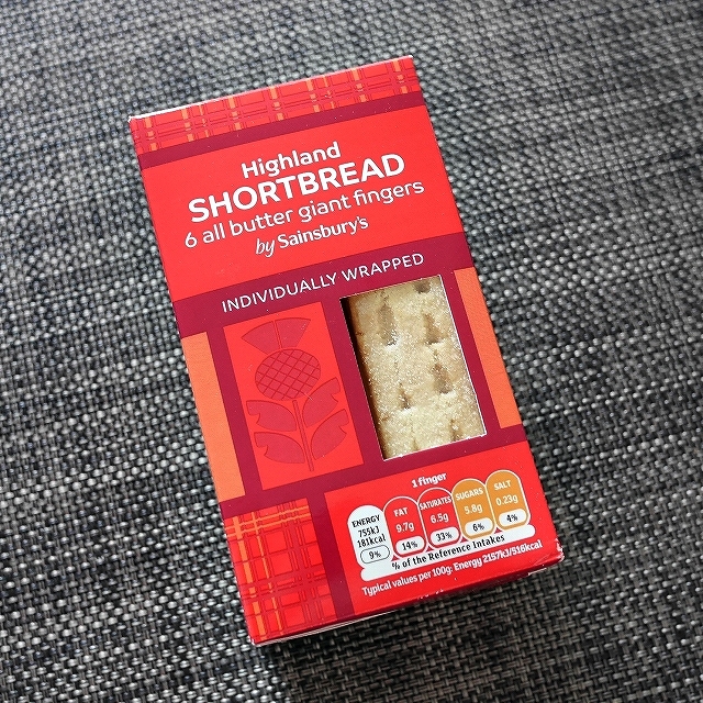 セインズベリーズ　ハイランドショートブレッド　6本入り　Sainsbury's Highland SHORTBREADの口コミ