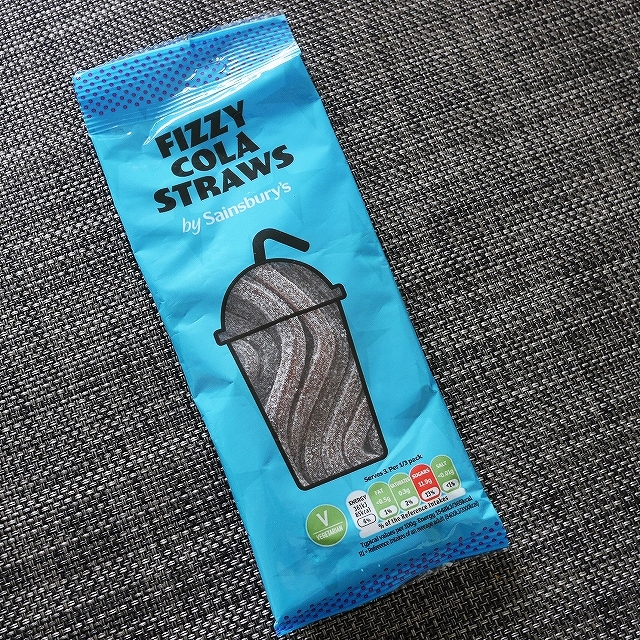 セインズベリーズ　フィジーコーラストローグミ　Sainsbury's FIZZY COLA STRAWSの口コミ