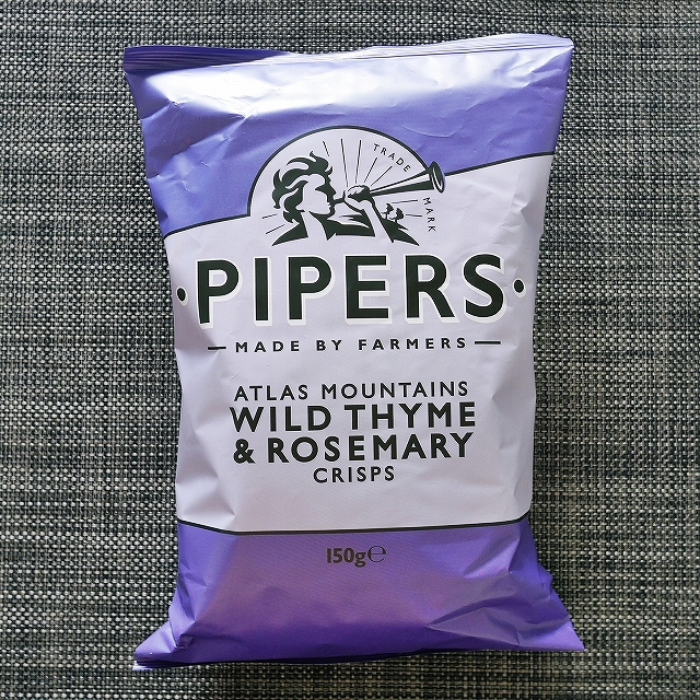 パイパーズ　ポテトチップス　ワイルドタイム＆ローズマリー　Pipers Wild Thyme & Rosemaryの口コミ