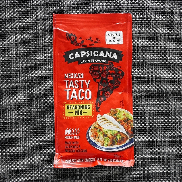 メキシカンテイスティタコシーズニングミックス　Capsicana Tasty Taco Seasoning Mixの口コミ