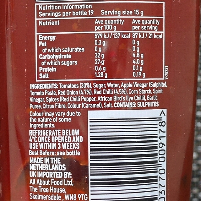 ナンドーズ　スイートチリジャム　ミディアム　Nando's Sweet Chilli Jam Medium 285gの口コミ