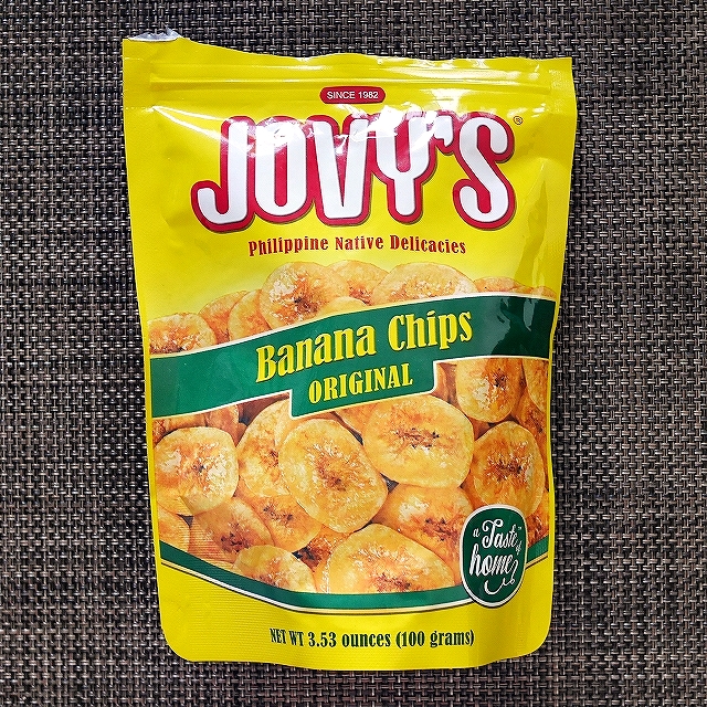 ジョビーズ　バナナチップス　JOVY’S Banana Chips ORIGINAL 100gの口コミ