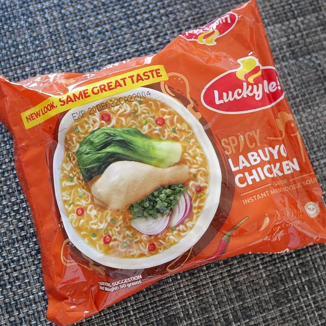 ラッキーミー　スパイシーラブヨチキン　インスタント麺　マミ　Lucky Me! Spicy Labuyo Chickenの口コミ